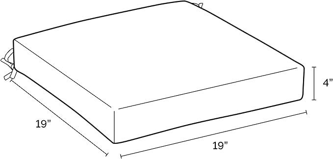 Arden Outdoor Seat Cushion, 19 x 19, Rain-Proof, Fade Resistant Bright Moss Green Leala