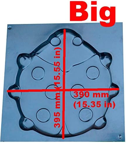 Betonex Ladybug Stepping Stone Mold Concrete Cement Mould ABS Moth Garden Path #S49 (Big 15.55 in)