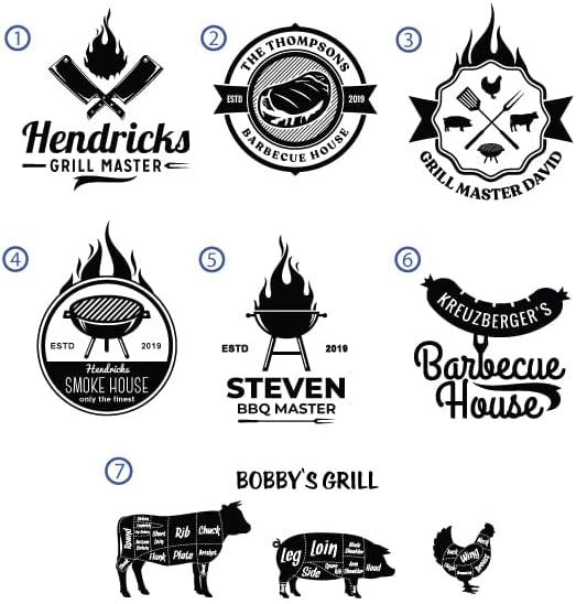 Personalized BBQ Grill Set for Men - Custom Engraved, 10 pcs