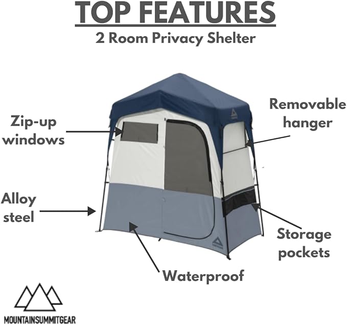 Caddis Rapid Privacy Shelter 1/2-Rooms, Camping Shower & Portable Toilet Tent, Privacy Tents for Camping, Pop Up Tent for Showering, Changing or Lavatories, Portable Shower, (by Caddis Sports Inc.)