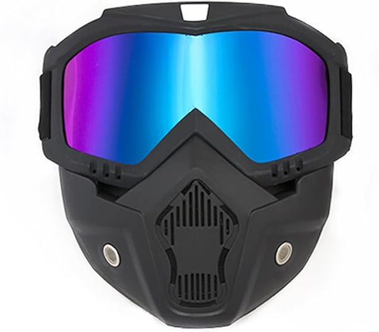 Auto Darkening Welding Helmet, Anti-Glare UV Welding Mask, Anti-Glare,Dust Protection,Detachable Face Shield Large Viewing Welding Hood,Can Be Used for Welding and Cycling (Multicolor)