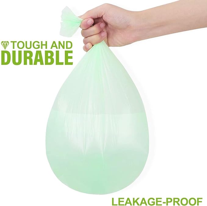 1.2 Gallon Small Trash bags: Small Trash bags Mini Bathroom Garbage Bags Fit 4.5 Liter Trash-Can-Liners for Bathroom Kitchen Office (150 Counts, Green)