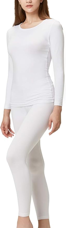 DEVOPS Women's Thermal Underwear Long Johns Top & Bottom Set