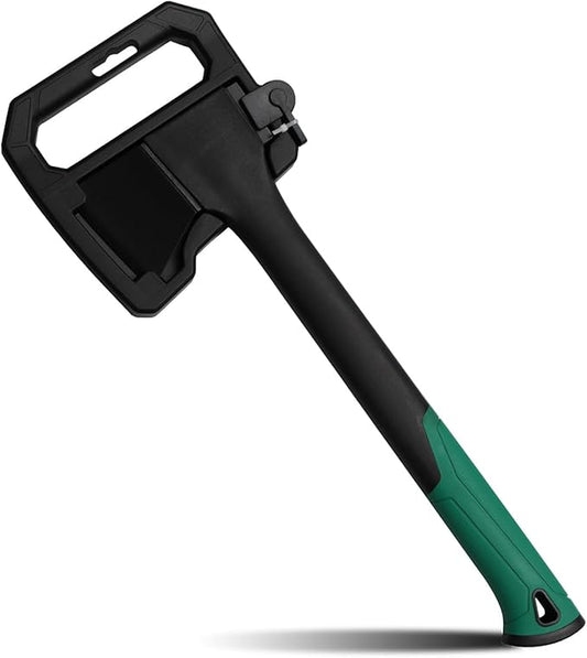 Camping Hatchet 17.6 Inch,Survival Hatchet Tactical for Wood Chopping and Kindling,Hatchet Axewith V Grind Blade, Lightweight Nylon Fiber Handle,for Outdoor Survival, Gardening, Hiking(S)