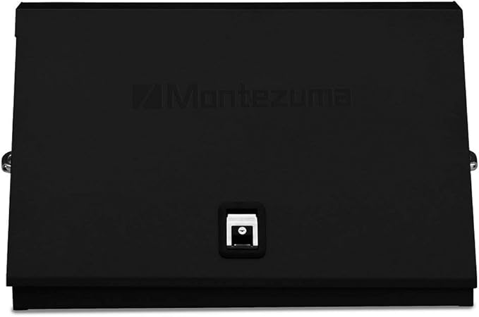 Montezuma – XL450B – 36-Inch Portable TRIANGLE Toolbox – Multi-Tier Design – 16-Gauge Construction – SAE and Metric Tool Chest – Weather-Resistant Toolbox – Lock and Latching System, Black