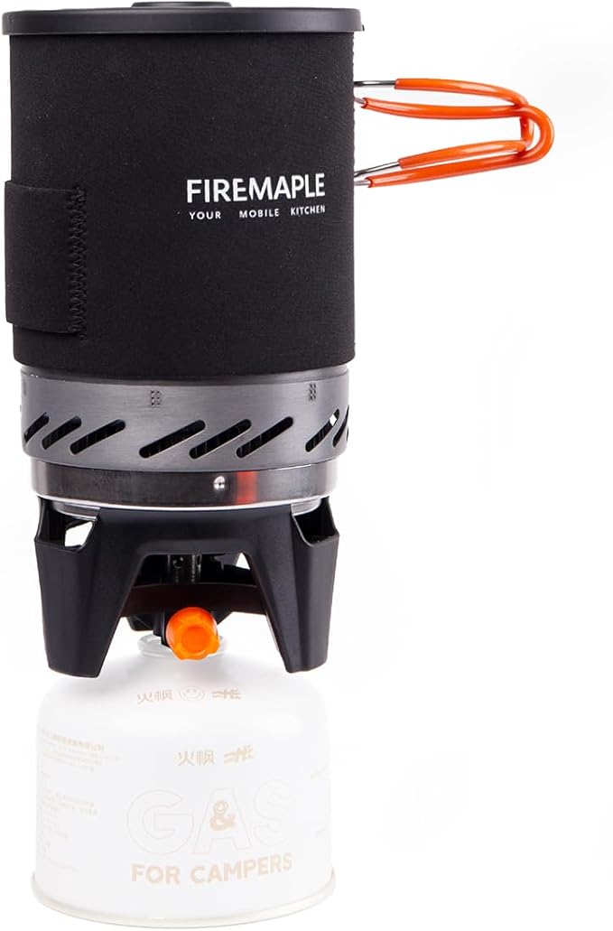 Fire-Maple "Fixed Star 1" Backpacking and Camping Stove System | Outdoor Propane Cooking Gear | Portable Pot/Jet Burner Set | Ideal for Hiking, Trekking, Fishing, Hunting Trips and Emergency Use