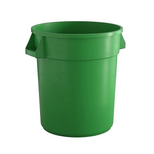 20 Gallon Green Round Commercial Trash Can
