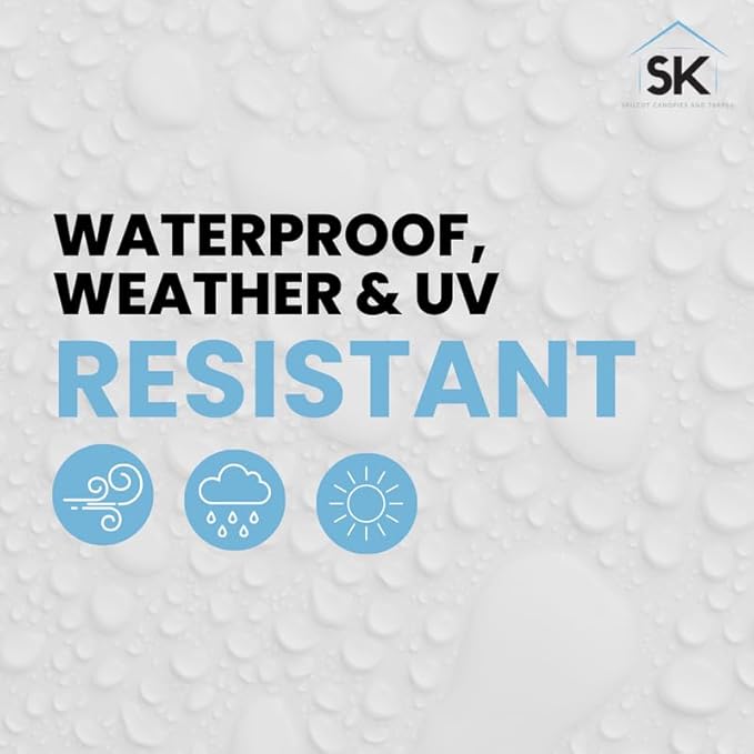 16 Mil Clear Poly Heavy Duty Tarp with Fiber Reinforcement - True Size Tarps with UV Protection, Tear Resistance, Flexibility, Reinforced Corners 5x7