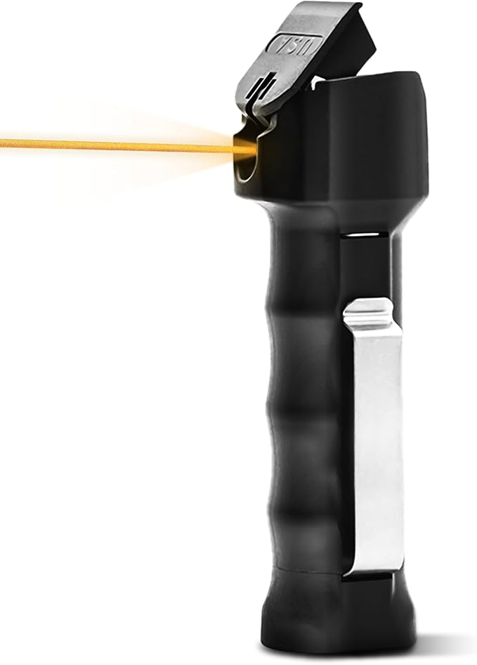 Guard Dog Security Pepper Gel for Self Defense,18-Foot Range, Flip-Top Safety, Belt Clip, Maximum Strength OC Pepper Spray Personal Protection, Made in USA, 3/4 oz