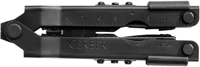 Gerber Gear Multi-Plier 600 Blunt Nose Multitool with 14 Tools - Includes Knife, Pliers, Nylon Sheath & More - Made in USA - Black Tool