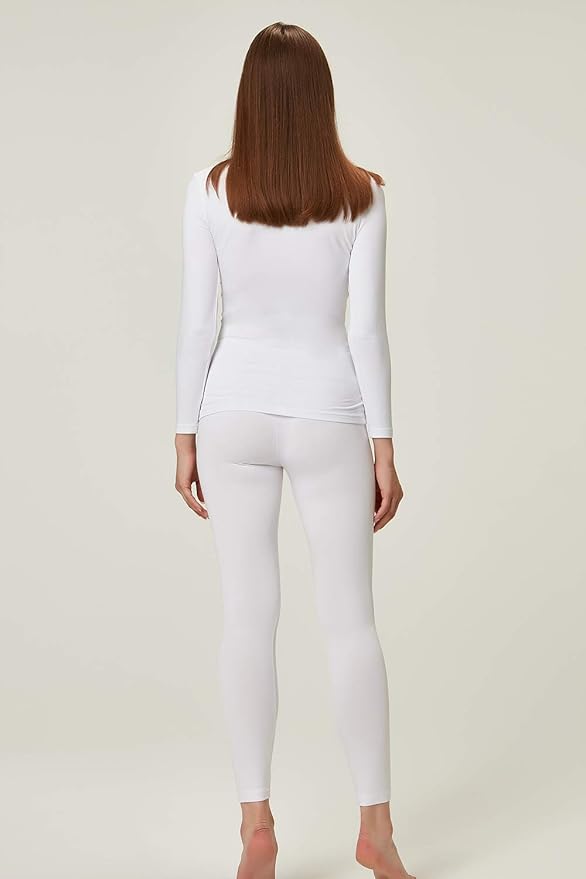 DEVOPS Women's Thermal Underwear Long Johns Top & Bottom Set
