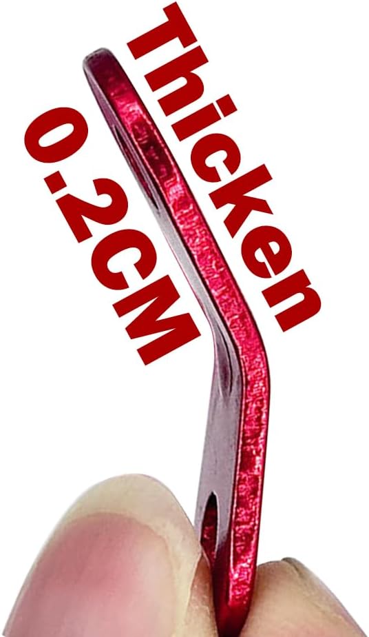 Guyline Tensioner Tent Rope Tensioner - 24Pcs - Alloy Camping Tent Guyline Cord Adjuster Combination Camping Gear (Red, Snails)