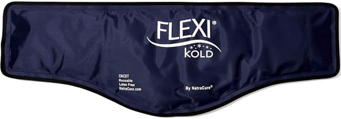 FlexiKold Gel Neck Ice Pack (23" X 8" X 5") - Reusable Cold Pack Compress (Therapy for Pain, Injuries of Neck, Lower Back, Shoulder, wrap Around Knee, Foot, Thigh, Elbow) - A6301-COLD