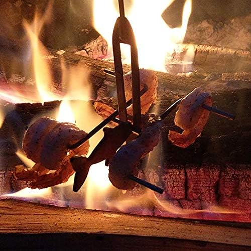 Campfire Roasting Sticks – Smore Sticks & Hot Dog Skewers for Fire Pit Cooking – Camping Essentials & Must Haves Campfire Accessories for Family Fun Outdoors