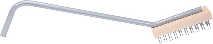 Prince Castle Grill Cleaner Brush, Coarse Char-Brush, Heavy-Duty Commercial Grade Grill Cleaning Brush and Char Cleaner