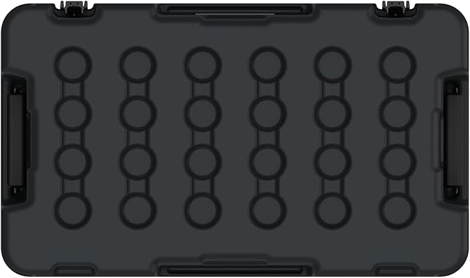 CAMP-ZERO Premium 78L Cargo & Equipment Storage Case with Coated Stainless Steel Latching and Locking System (Black)