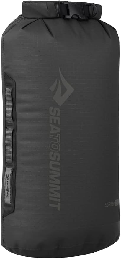 Sea to Summit Big River Dry Bag, Heavy-Duty Dry Storage, 13 Liter, Jet Black