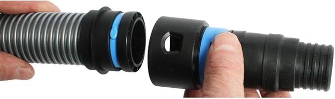 Assembled Quick Click Dust Separator with 5 Gallon Locking Collection Bin and Power Tool Adapter Set with 16 Ft. Hose