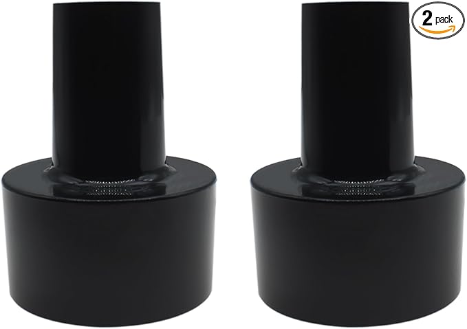 2PCS Vacuum Cleaner Hose Adapters Universal Black Vacuum Cleaner Replacement Accessories for Wet Dry Shop Vac Cleaner