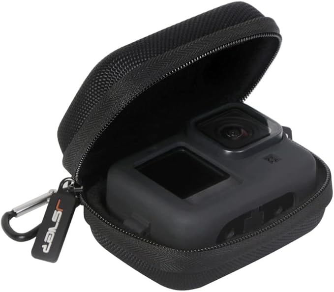 JSVER Carrying Case for GoPro Hero 13 Hard Travel Storage Case for Hero 13/12/11/10/9/8/7/6/5/4/3, DJI Osmo Action 5 Pro/4/3, AKASO Brave 8/EK7000/EK7000 Pro, Insta360 Ace/Ace Pro, Apexcam