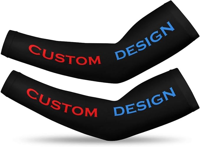 Custom Cooling Compression Arm Sleeves Add Your Design Personalized Oversleeve Covers for Outdoor Activity