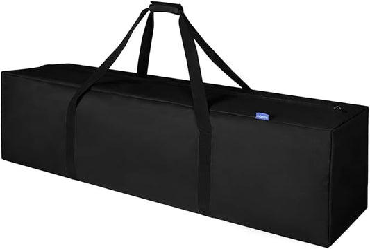 INFANZIA 45 inch Duffel Travel Sports Equipment Bag, Long Luggage Bag with Upgrade Zipper Water Resistant, Extra Large Foldable Storage Bag for Camping, Tent, Tripod, Fishing