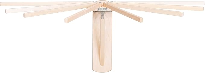 Pennsylvania Woodworks Wall Mounted Clothes Drying Rack - Heavy Duty, Collapsible Laundry Rack for Drying Clothes - Solid Maple Hardwood Foldable Drying Rack - Made in The USA (Large)