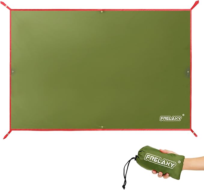 Frelaxy Tent Footprint, Waterproof Camping Tarp, Durable Tent Floor to Elevate Your Camping, Hiking, Backpacking, Hammock, Beach Experience