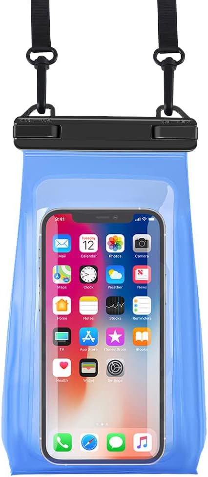 Large Capacity Waterproof Phone Pouch Floating, Waterproof Bag Case for iPhone 15 14 Pro Max 13 12 11 X XR 8 Plus Samsung Up to 6.9'', IPX8 Water Proof Phone Dry Bag for Swimming Kayaking, 1Pack