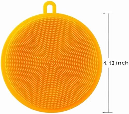 CARTINTS Small Collapsible Bowl Silicone Food Storage Containers Collapsible Camping Bowl for Travel Camping Hiking with Airtight Plastic Lids and 2Pack Silicone Dish Sponges- Blue, 500ml