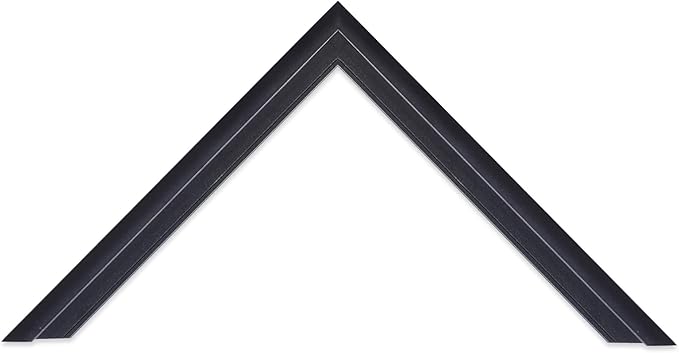 Frame My Mirror Black Metal Framed Mirror, 36" x 48", True Reflections Glass, Black Finish, Stanton Design, Hangs Horizontally or Vertically, Built in The USA