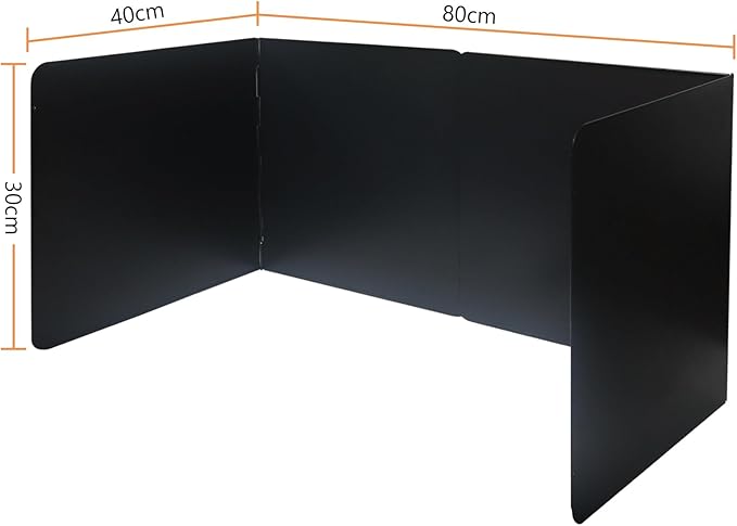 2 Pieces Grease Splatter Guard 2 Sided Foldable Stainless Steel Splatter Guard Oil Splash Guard for Grease Stainless Steel Backsplash for Stove Frying Pan Splatter Guard (11.4" X 15.7")