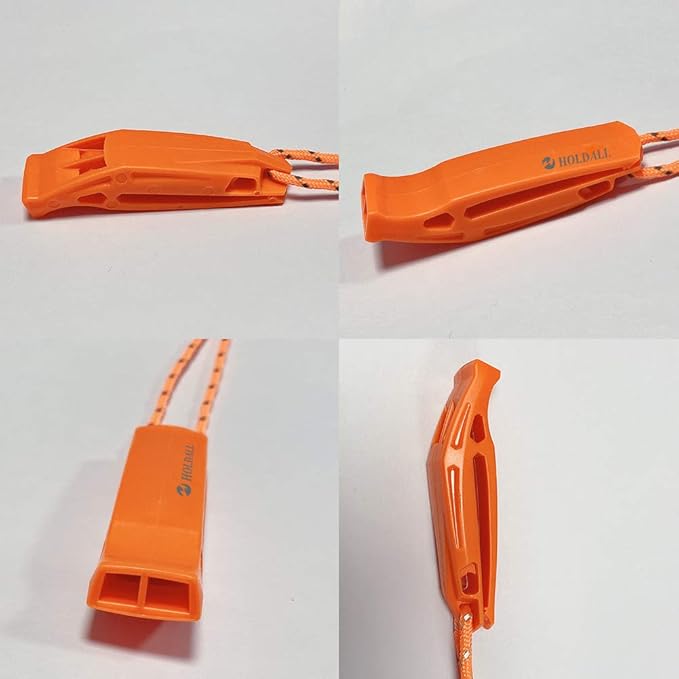 Emergency Safety Whistle with Lanyard, Loud Pea-Less Whistles for Boating Kayaking Life Vest Survival Rescue Signaling.