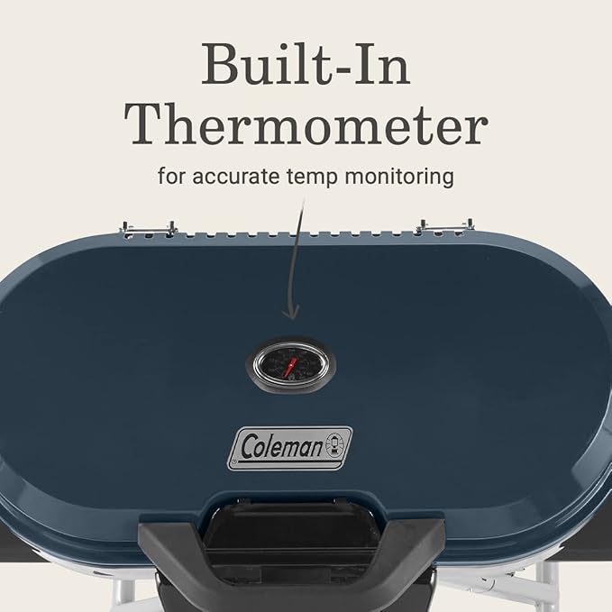 Coleman RoadTrip 285 Portable Stand-Up Propane Grill with 3 Adjustable Burners & Instastart Ignition, 20,000 BTUs of Power for Outdoor Cooking, Camping, Tailgating, Grilling, BBQs, & More