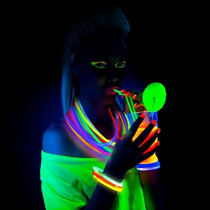 Ammy Glow-205 Pcs-Glow Sticks Bulk Party Pack -halloween party favors,Glow in The Dark Party Supplies - Eye Glasses, Glow Bracelets & Necklaces - Wedding Favors