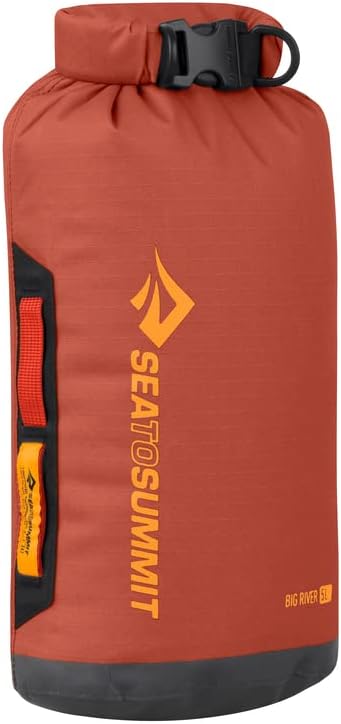 Sea to Summit Big River Dry Bag, Heavy-Duty Dry Storage, 5 Liter, Picante Red