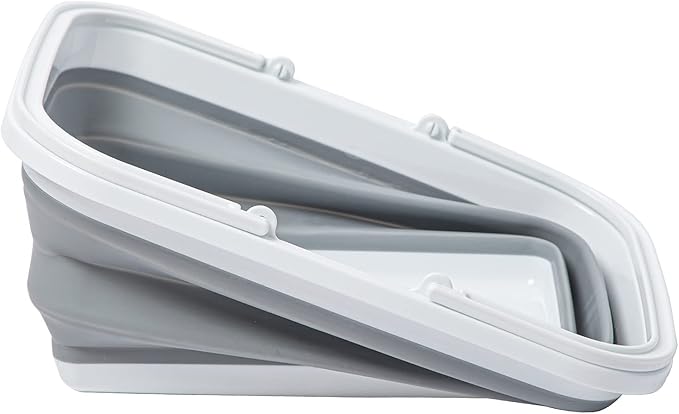 AUTODECO Collapsible Sink with Handle Towel, 2.37 Gal / 9L Foldable Wash Basin for Washing Dishes, Camping, Hiking and Home