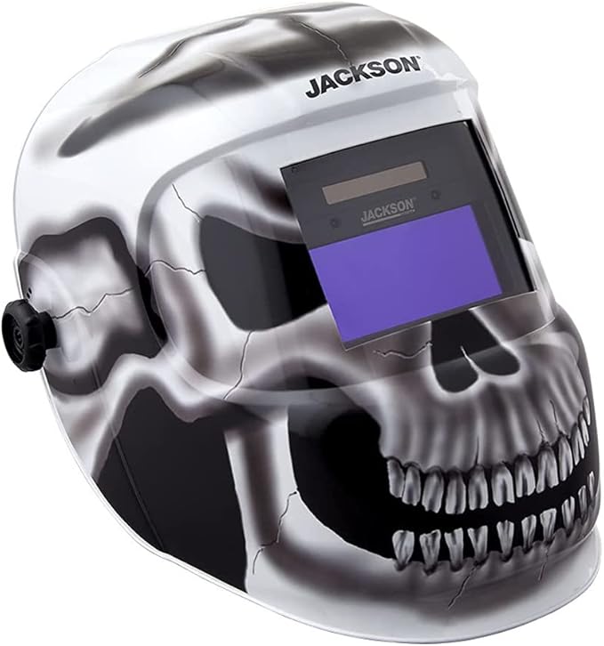 Jackson Safety Premium Graphic Welding Hood with ADF - Ultra Lightweight Auto Darkening Welding Helmet - ANSI Z87.1 (Multiple Styles)
