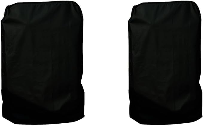ATYARD 2pcs Folding Chair Cover Outdoor Folding Chair Protector Waterproof and UV Resistant, Black 33"(W) x39(H) Black