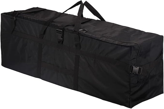 43" Sports Duffle Bag, RicoRich 150L Extra Large Travel Duffel Luggage Bag with Upgrade Zipper, Durable & Water Resistant for Camping Tent Fishing Beach tote (Black)