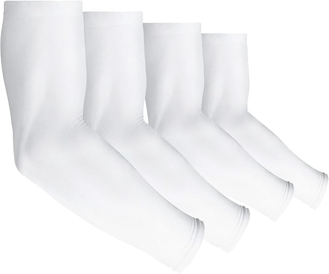 4 Pair UV Sun Protection Arm Sleeves for Men & Women,Cooling UPF 50 Arm Cover for Baseball,Cycling,Basketball