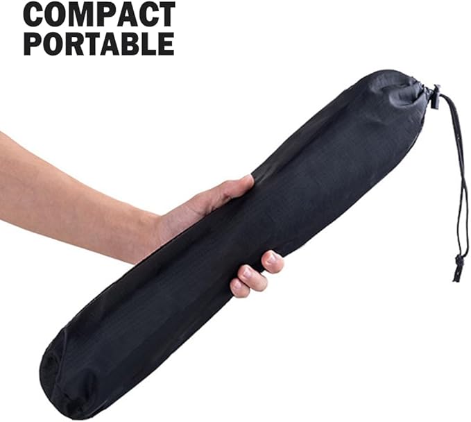 Foldable Tripod Camping Hanging Rack - 4 Hooks Outdoor Cookware Storage Portable, Outdoor Camping Folding Rack (Large)