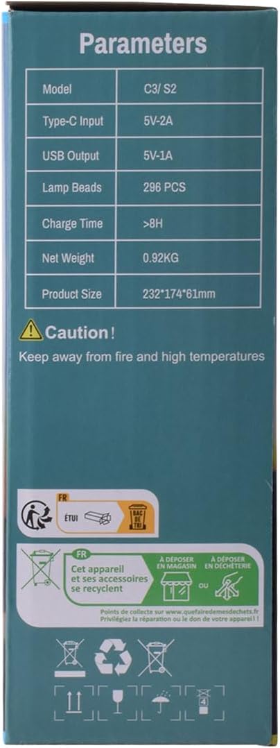 ERAY Rechargeable LED Work Light with Remote Control,15000mAh Battery 10000 LM Worklight, Portable Solar Camping Lights, IP66 4 Lighting Modes Work Lights for Outdoor Emergency Building Car Repairing