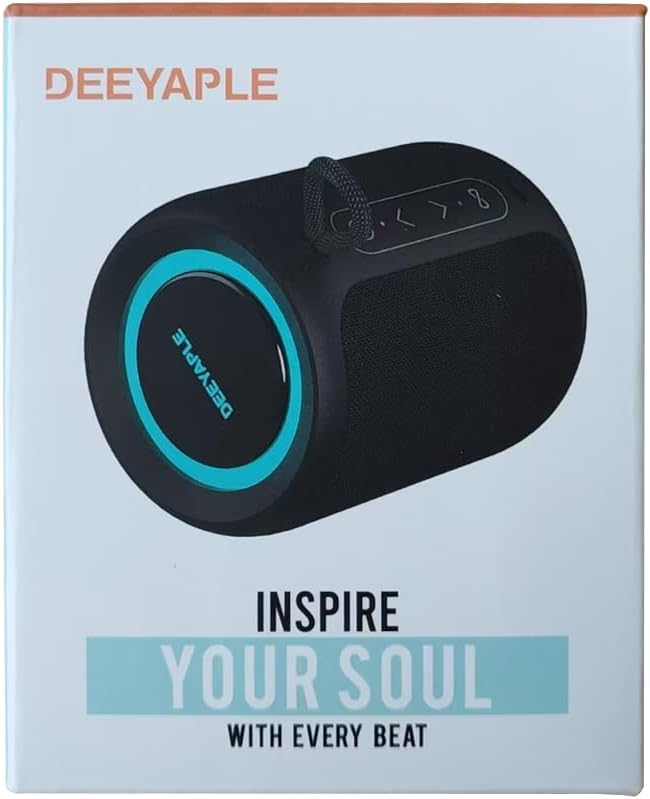 Bluetooth Speaker Wireless,IP67 Waterproof & Dustproof Portable Speaker with Lights,15W Loud Stereo Sound, 2500mAh Battery All Day Playtime, TWS Pairing, BT5.3, Home/Party/Outdoor/Beach (Blue)