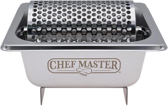 Butter Spreader Wheel, Griddle Butter Roller Saver That Can Hold 3 Sticks of Butters, Stainless Steel Butters Spreader for Breakfast, Tailgating, Picnics, Camping, Griddle Tools by Chef Master - 90244