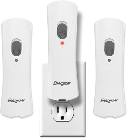 Energizer Weatheready Rechargeable Flashlights for Home, Pack of 3, Emergency Flashlight for Hurricane Supplies, Survival Kits, Power Outages, LED Flash Light with Convenient Plug-in Design