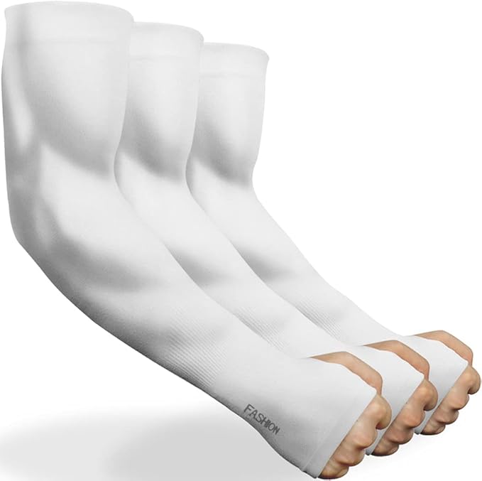 beister 3/6 Pairs UV Cooling Arm Sleeves Sun Protection Unisex for Sports, Cycling, Golf, Running