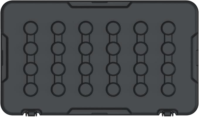 CAMP-ZERO Premium 78L Cargo & Equipment Storage Case with Coated Stainless Steel Latching and Locking System (Black)