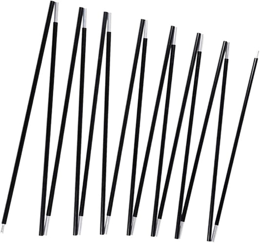 Aluminum Tent Poles Replacement, Black Pre-Assembled Tent Pole, 7001 T6 Heated Camping Tent Rod