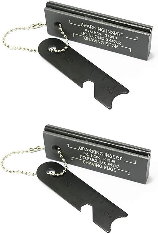 Fire Starter Survival Kit, Magnesium Waterproof Matches Ferro Flint Block,Outdoor Survival Firesteel Gears with Striker for Camping Hiking Hunting Emergency